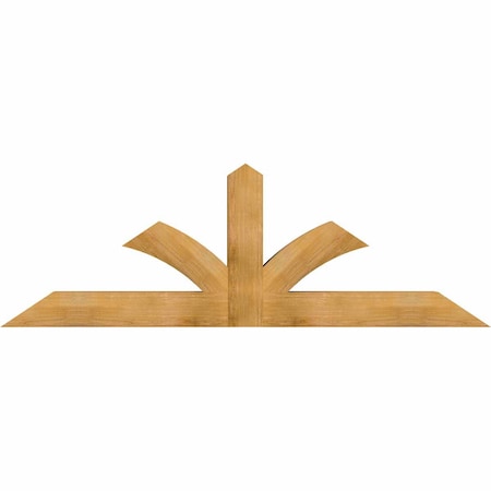 Ekena Millwork Richland Rough Sawn Timber Gable Bracket, Western Red Cedar, 84"W x 28"H x 6"D x 6"F, 8/12 Pitch GBW084X28X0606RIC00RWR